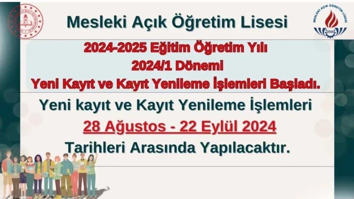 AÇIK ÖĞRETİM KAYITLARIMIZ DEVAM EDİYOR...